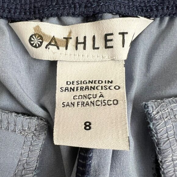Athleta Womens Blue Fleck High Rise Pull On Brooklyn Ankle Pants 8 - Picture 7 of 9